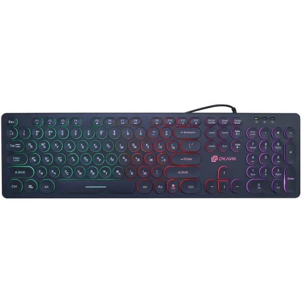 Клавиатура Oklick 420MRL (черный)